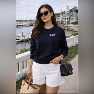 The Lady & The Sailor Black “LADY” Sweatshirt | Made in USA | Size‎ 1 S/M